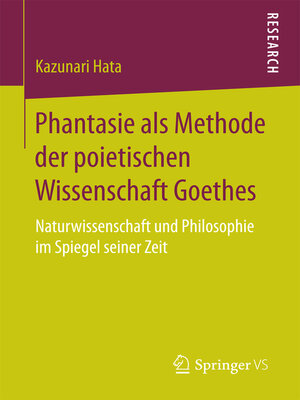 cover image of Phantasie als Methode der poietischen Wissenschaft Goethes